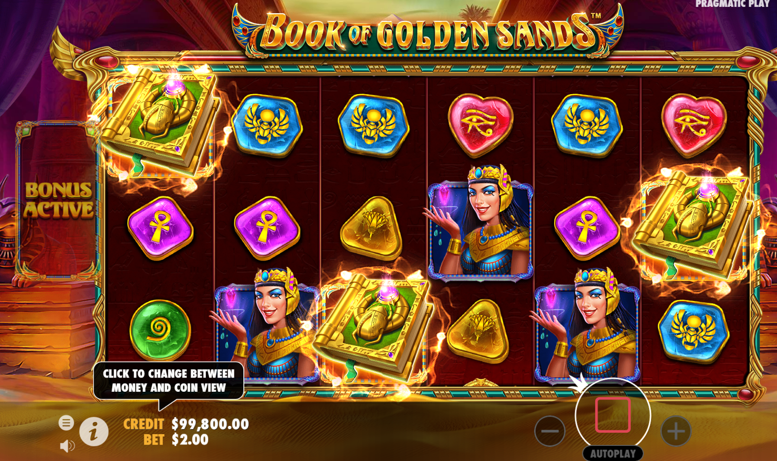 Бонус Book of Golden Sands