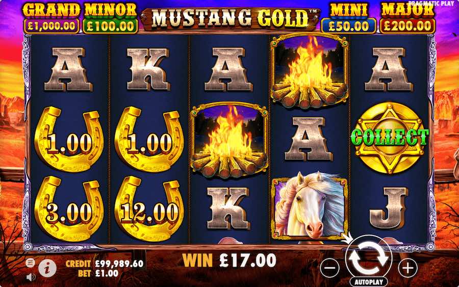 Выигрыш Mustang Gold